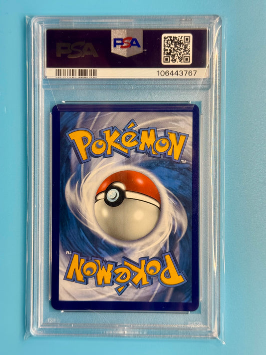 Back of 2021 Pokémon Dragonite V Evolving Skies #191/203 English PSA 9 card