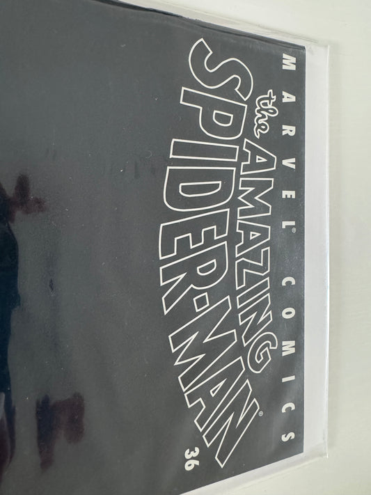 The Amazing Spider-Man Comic Book Issue #36 9/11 Black Tribute Cover 2001