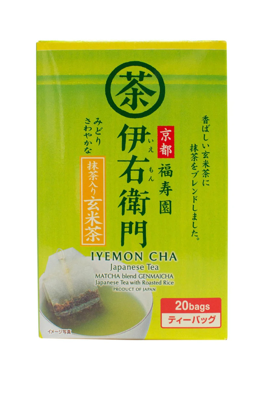 Ujinotsuyu Lemon Genmaicha with Matcha Tea Bags (20 Bags)