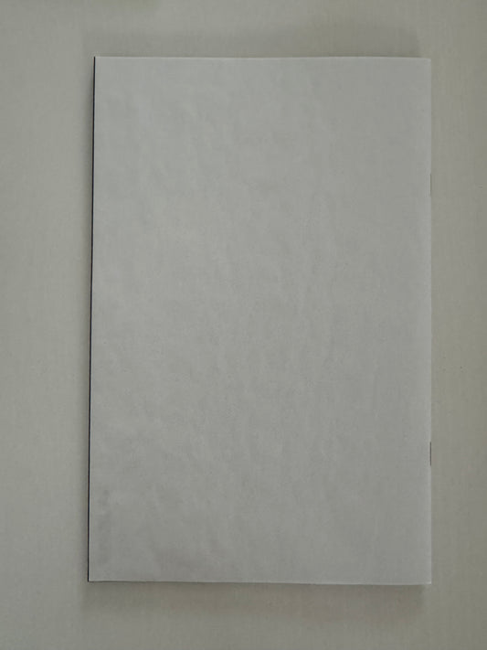 Back cover of Absolute Batman #1 (2024) Comic Book, Cover I Blank Card Stock Variant edition.