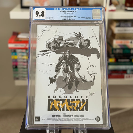 Absolute Batman #1 Comic Corner Edition Akira movie poster homage with gold spot foil variant