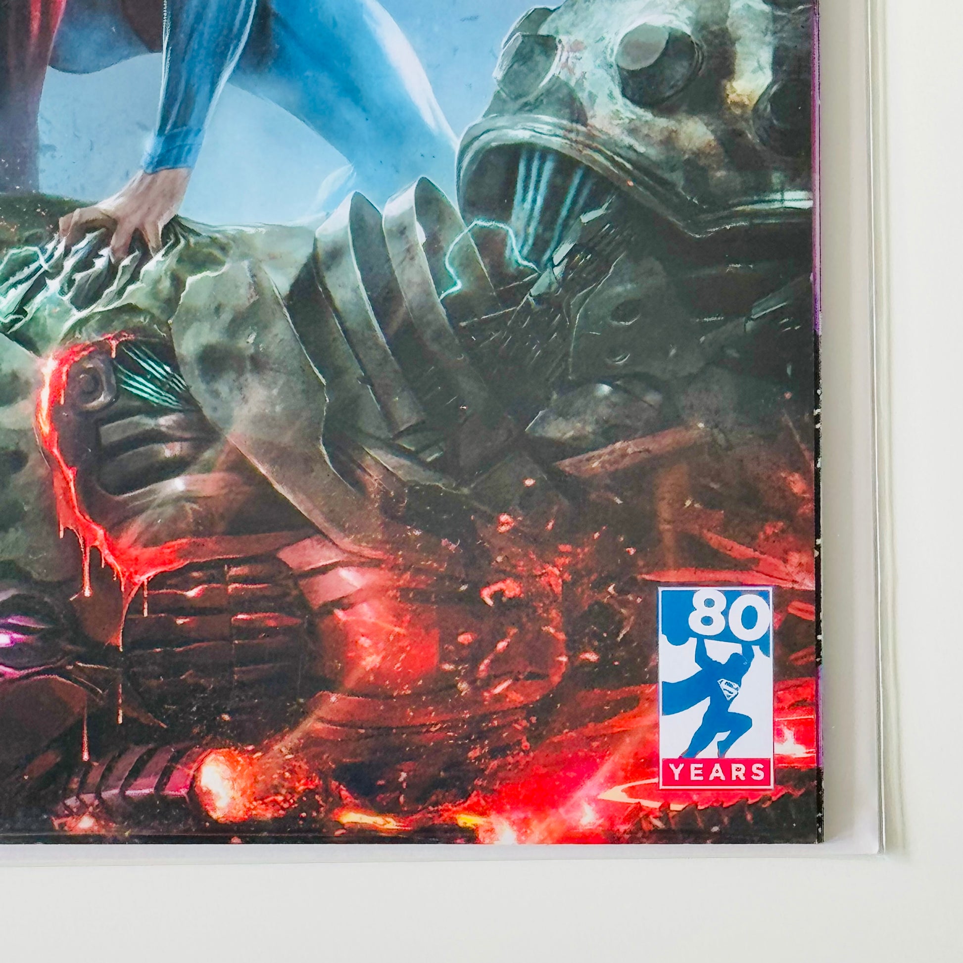 Bottom right corner image of Action Comics #1000 Francesco Mattina Variant Cover