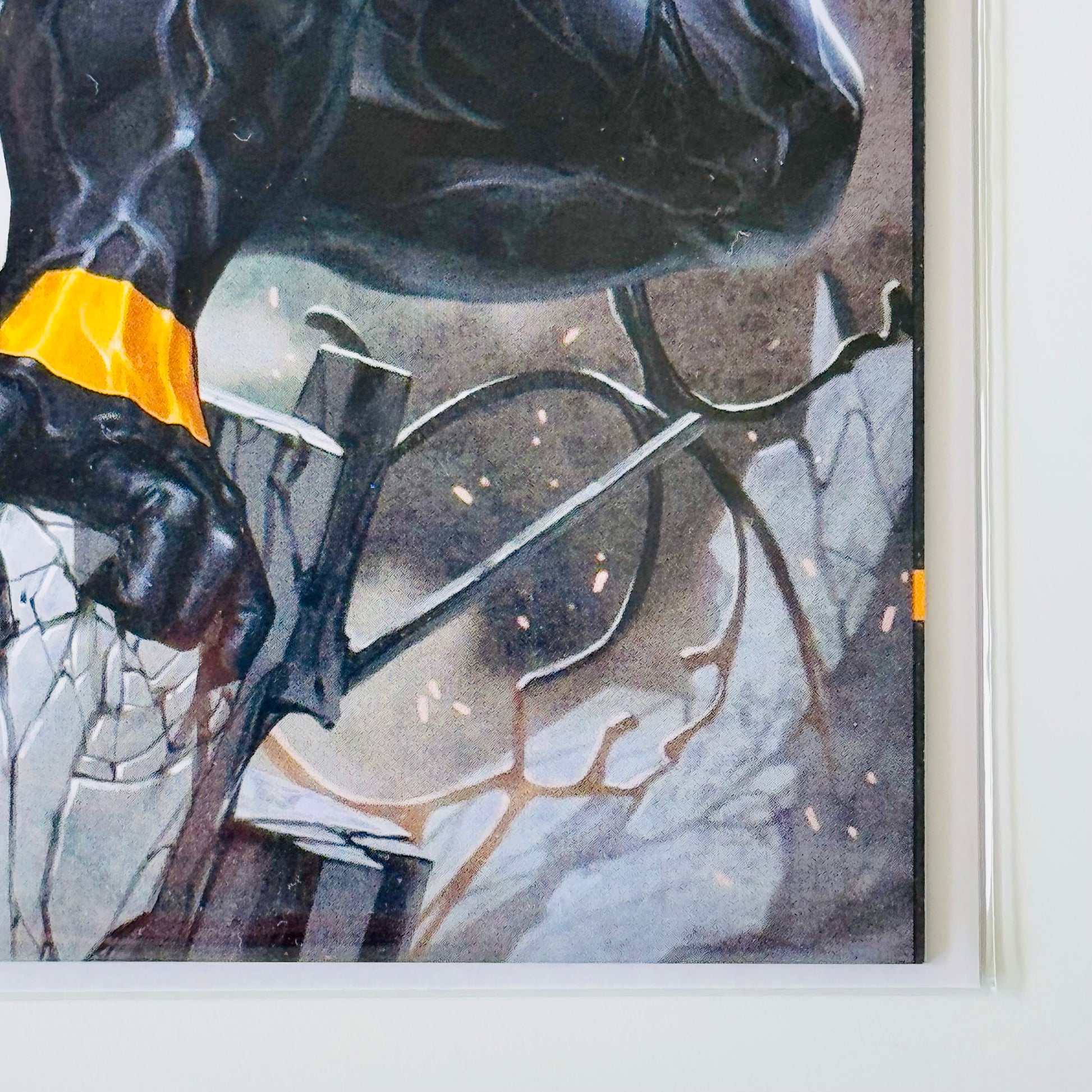 Bottom left corner close-up of All-New Venom #1 MegaCon Virgin Variant Cover