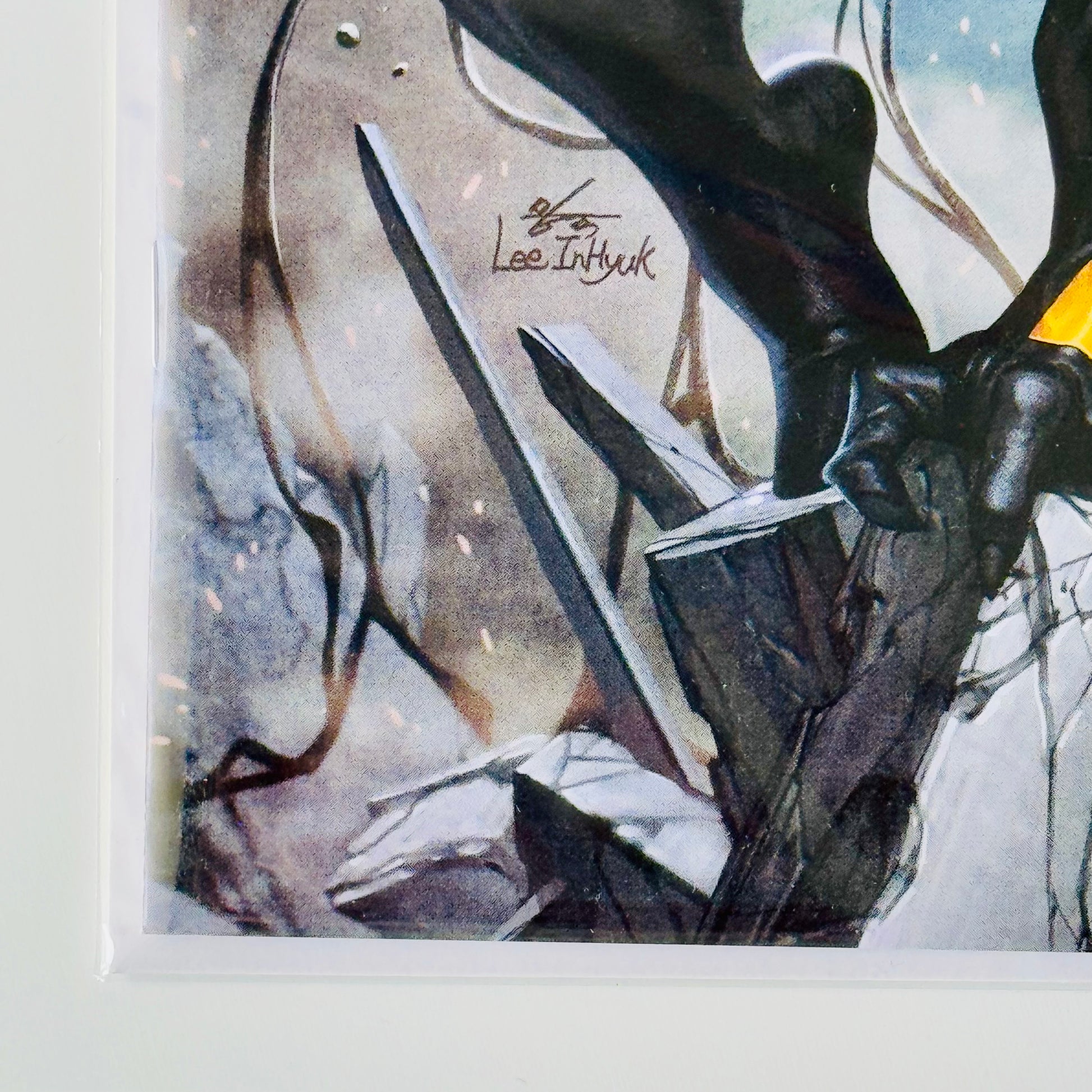 Bottom right corner detail of InHyuk Lee's All-New Venom #1 MegaCon Exclusive