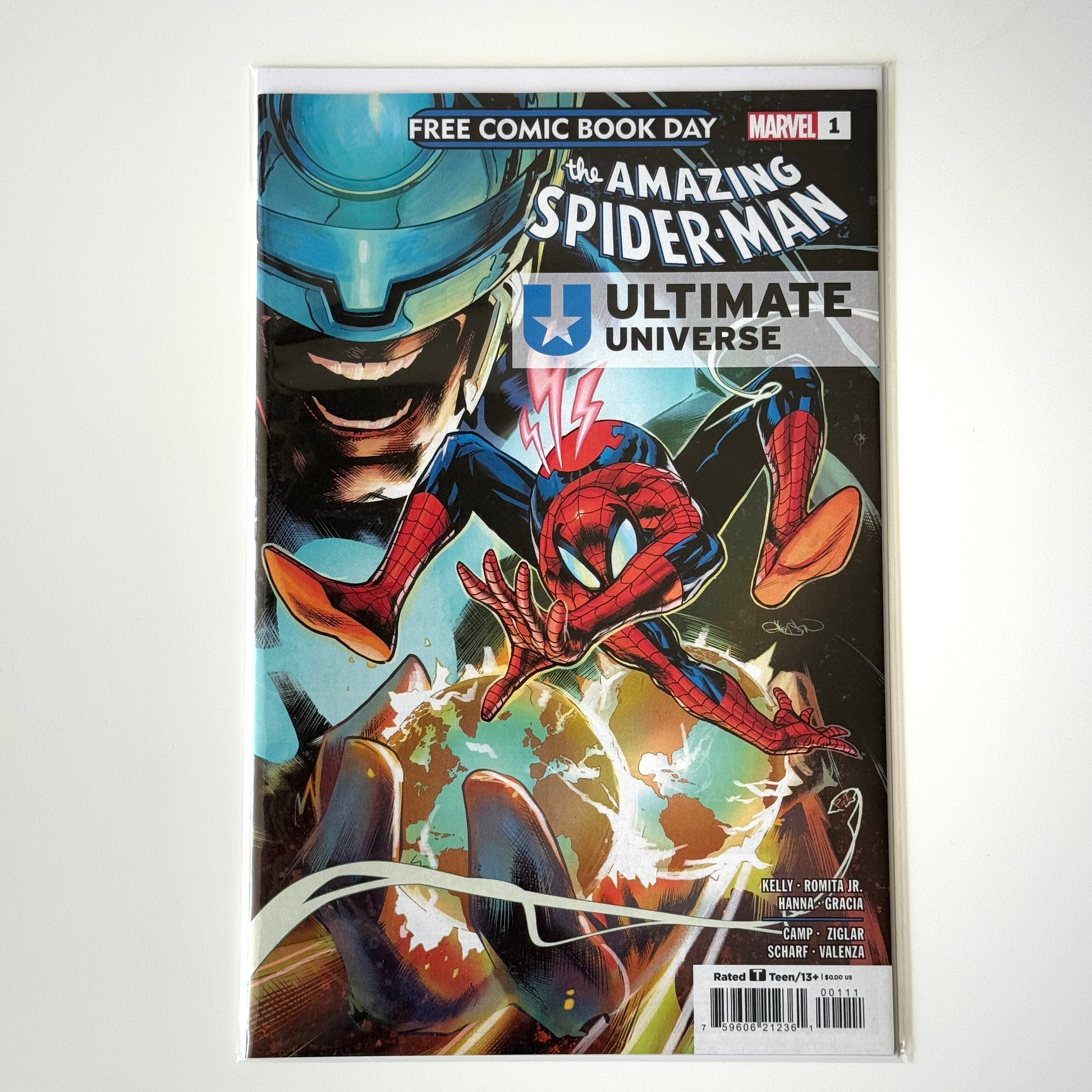 Cover of The Amazing Spider-Man #1 2025 Free Comic Book Day Ultimate Universe Marvel comic