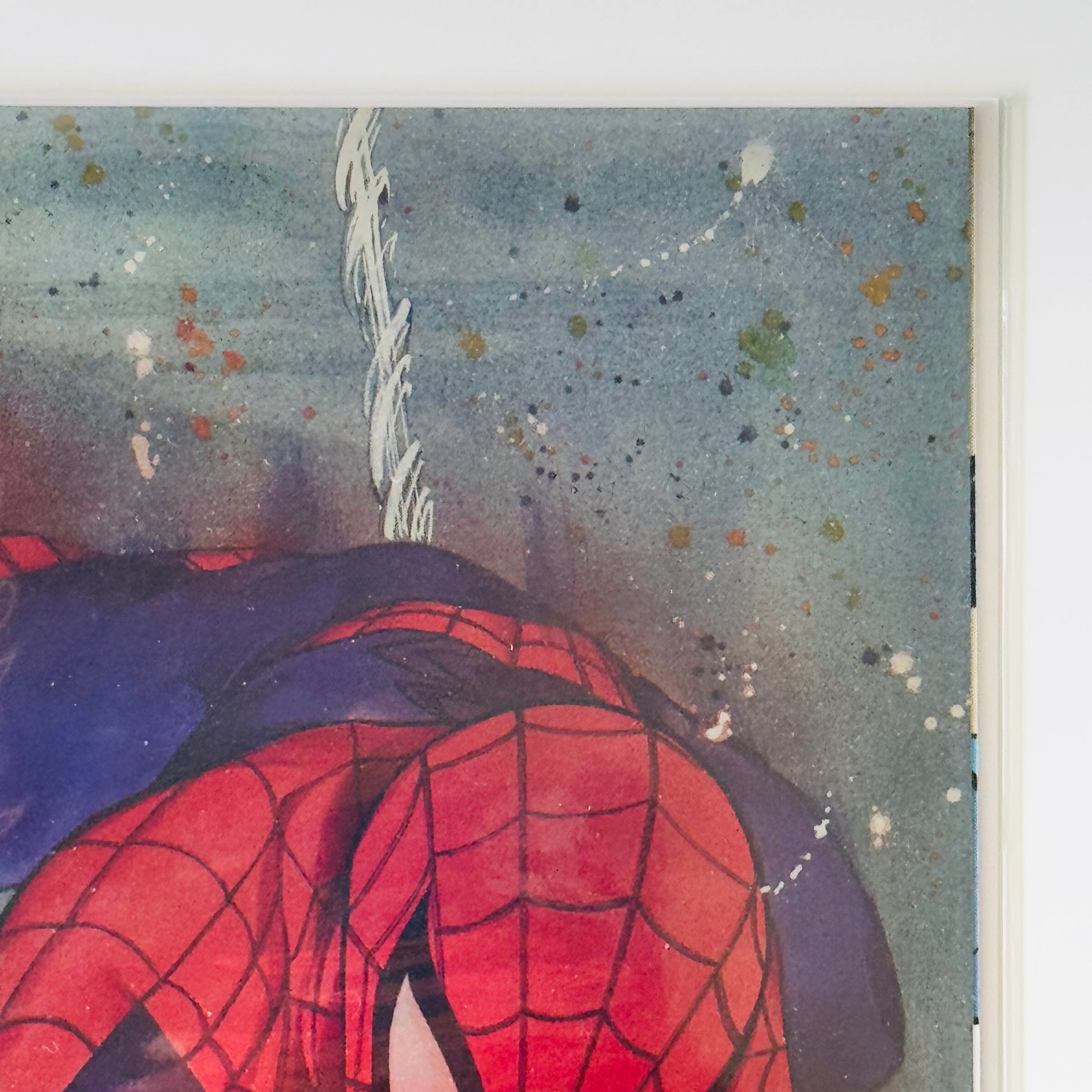 Close-up of top right corner showing foil shine on SDCC 2025 Peach Momoko Variant