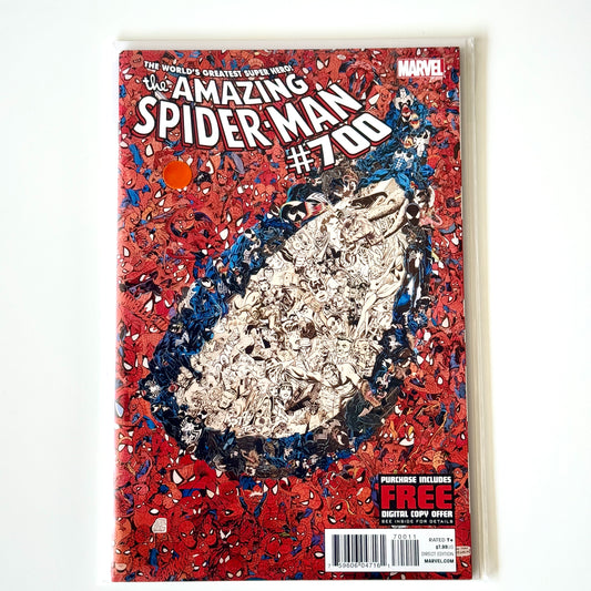 The Amazing Spider-Man #700 (2013) Death of Peter Parker comic – Garcin cover art