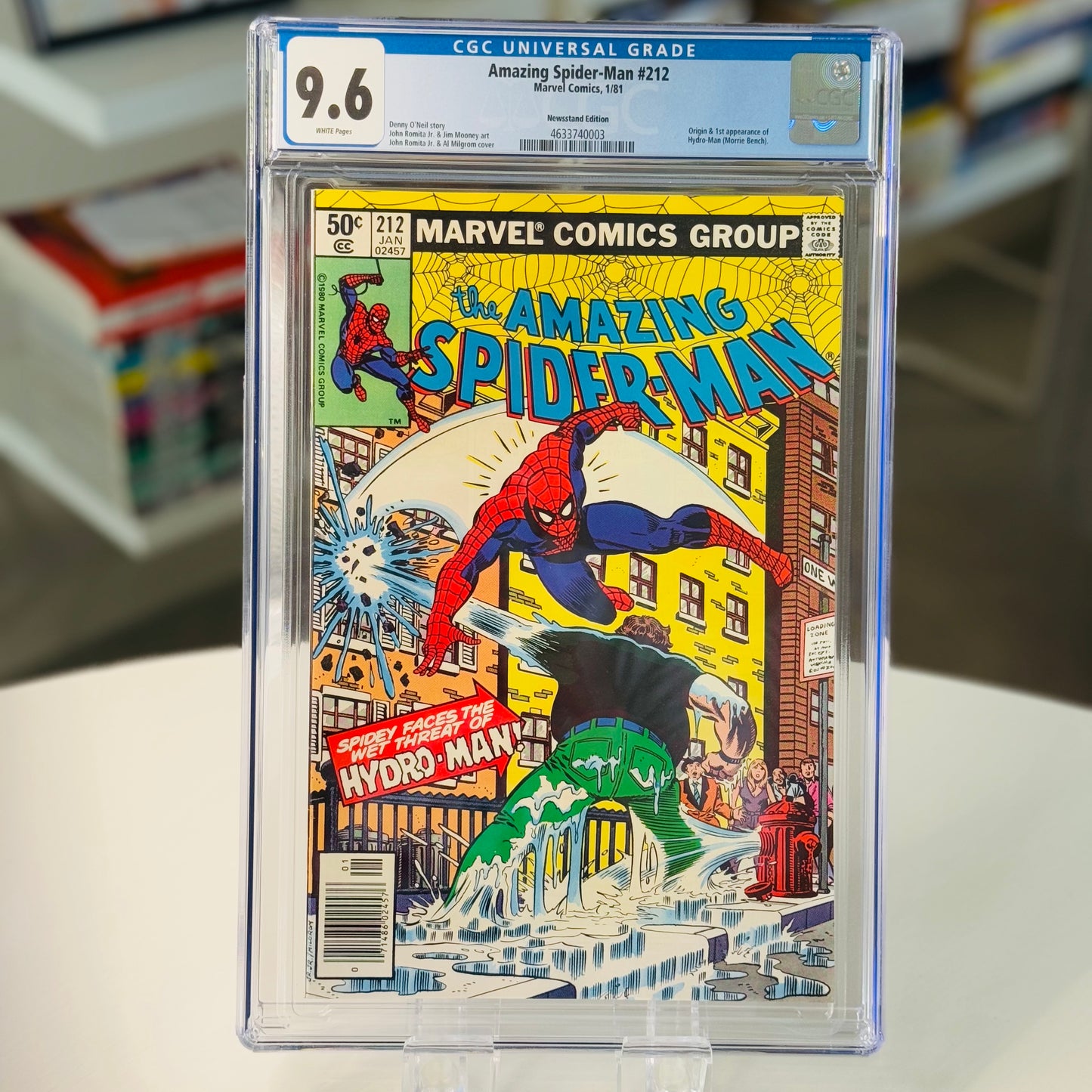 Amazing Spider-Man #212 CGC 9.6 Newsstand – full slab image front-facing