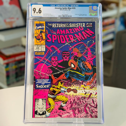 Amazing Spider-Man #335 CGC 9.6 – full slab image front-facing