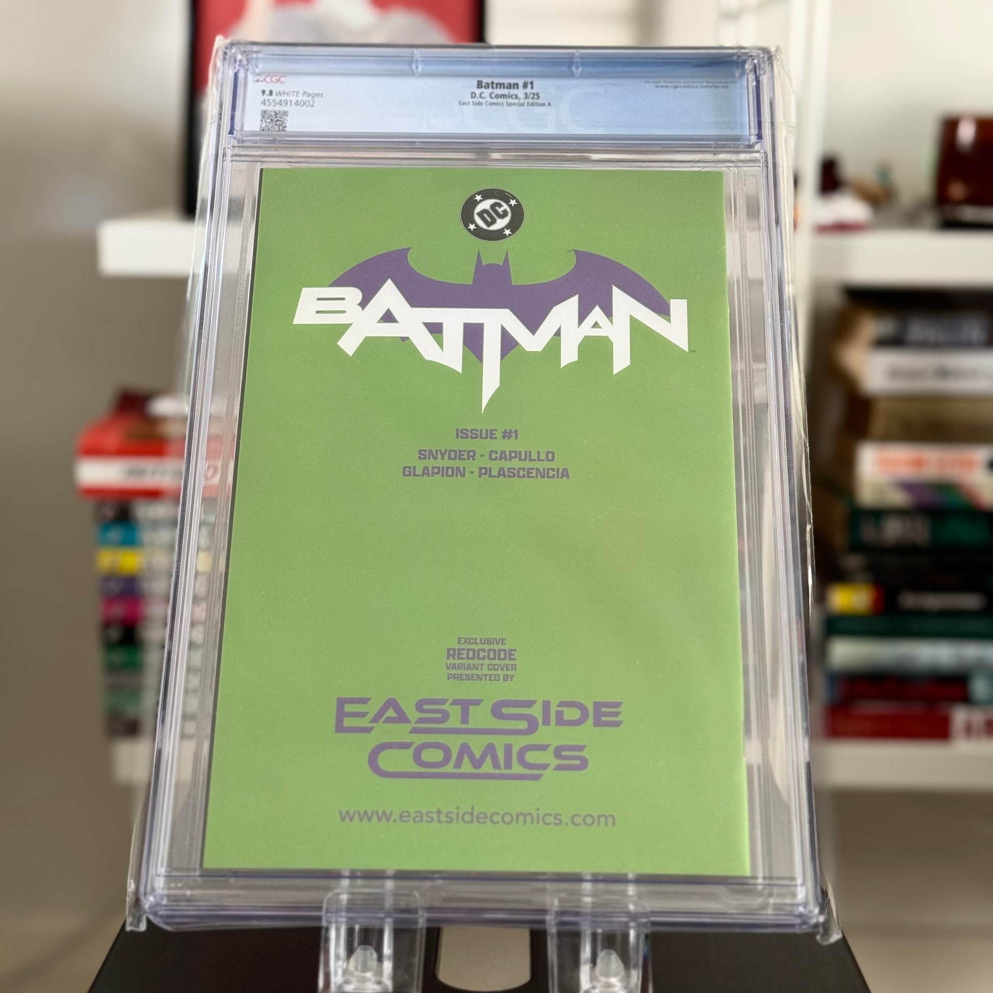 Limited edition Batman #1 Special Edition A variant cover back by East Side Comics (MegaCon 2025)