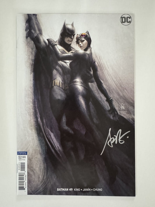 Cover of Batman Comic Book Issue #49 (2018), signed by Stanley "Artgerm" Lau.