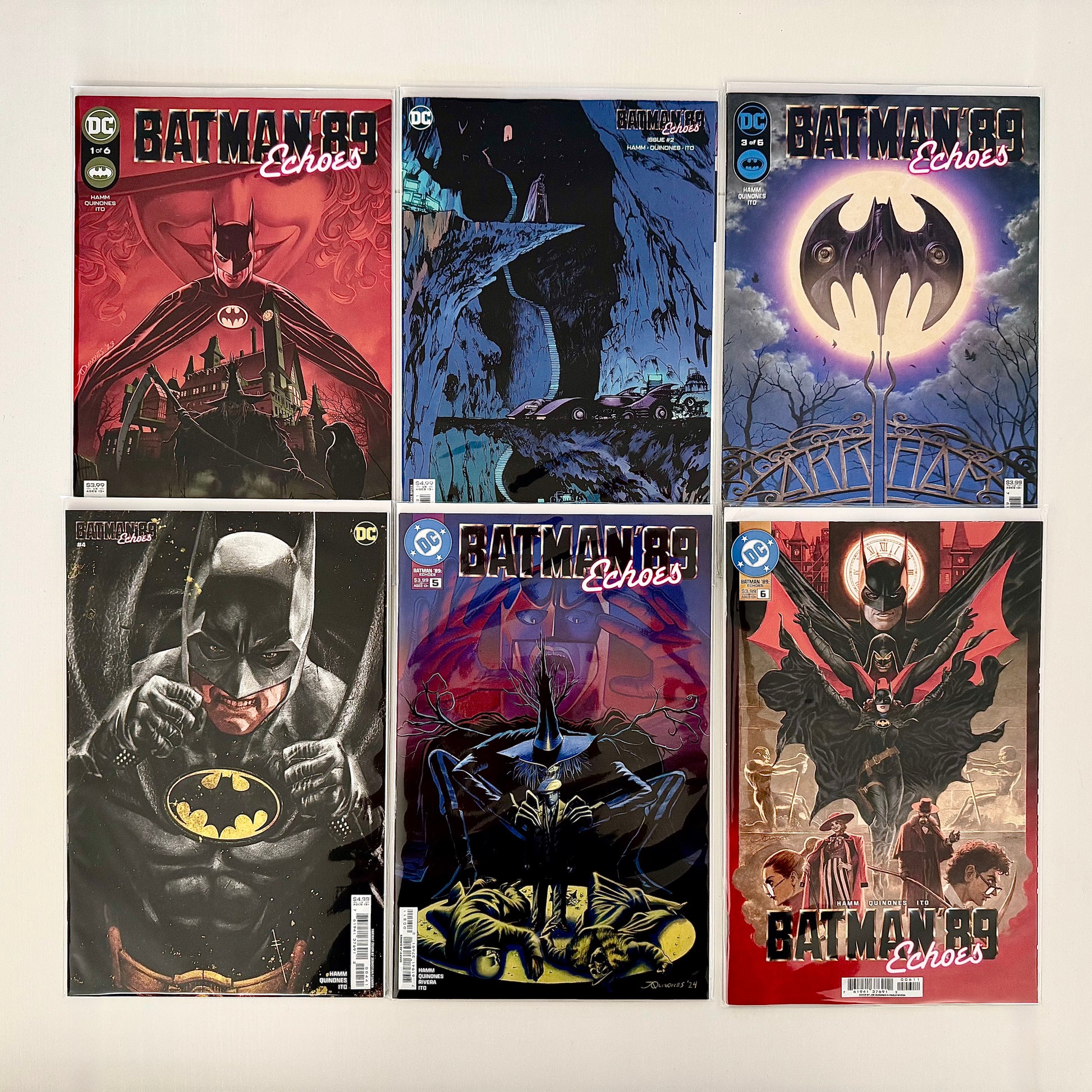 Batman ’89 Echoes #1–6 Complete Set with Assorted Variant Covers – DC Comics