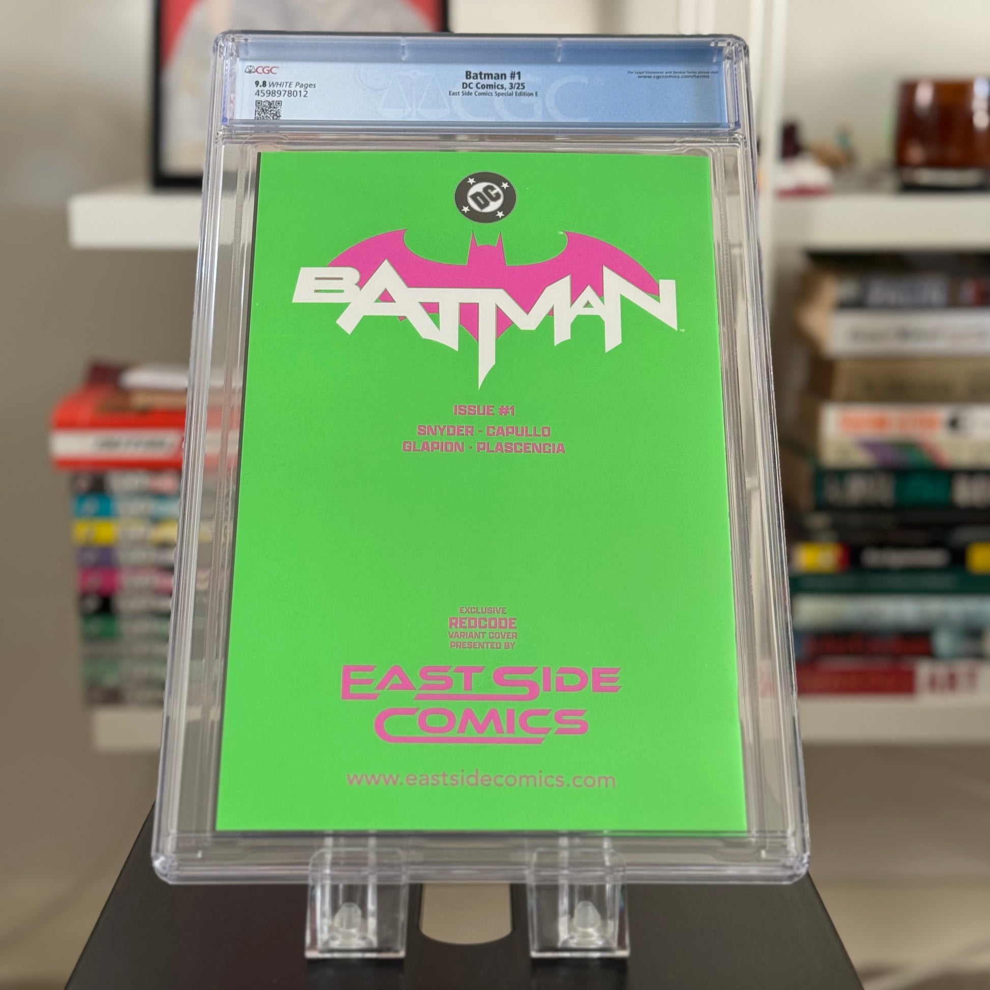 Batman Akira Poster Homage Variant – East Side Comics Special Edition E Redcode Cover Back