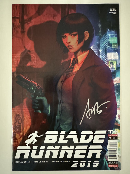 Cover of Blade Runner Comic Book Issue #1 (2019), signed by Stanley "Artgerm" Lau.