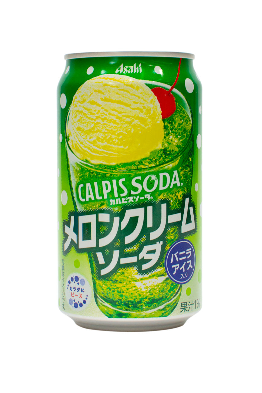 Asahi Calpis Soda Melon Cream 350ml Bottle