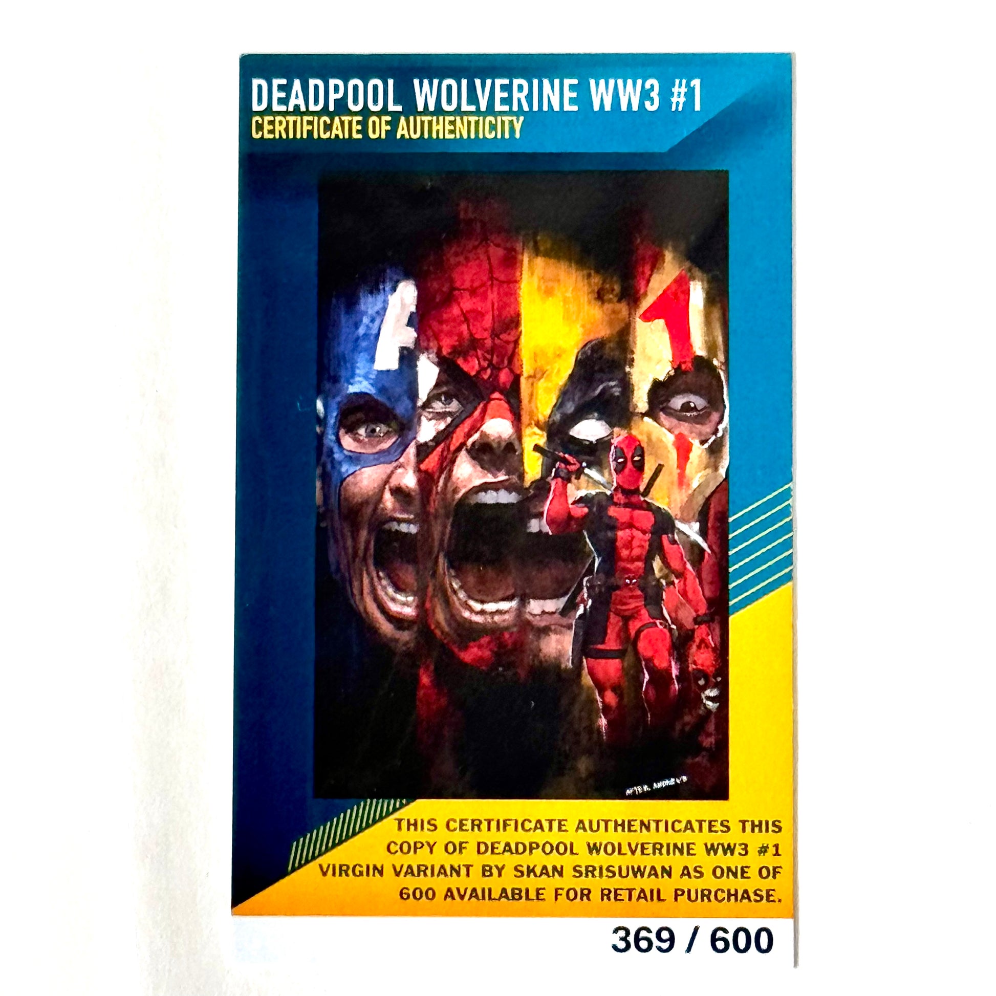 Virgin Variant Comic with Certificate of Authenticity