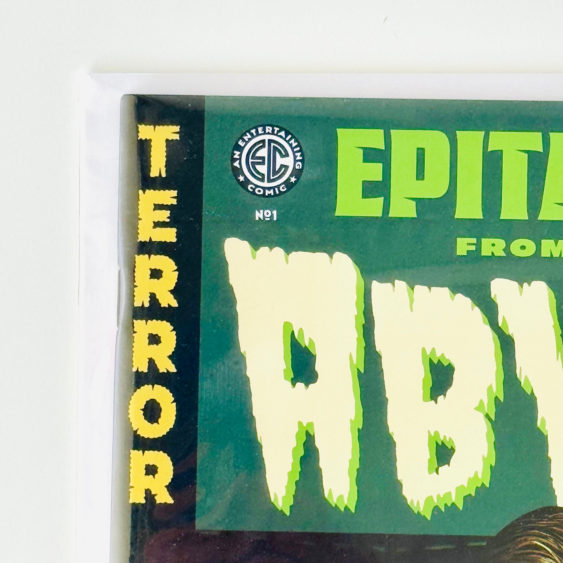 Top left corner close-up of Epitaphs from the Abyss #1 Franquiz Variant