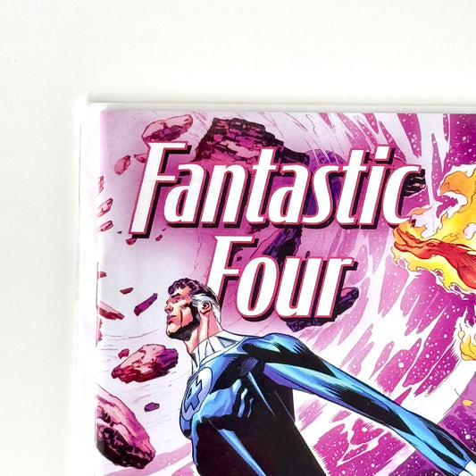 Top left corner detail of Fantastic Four #1 1:25 Castellini Incentive Variant