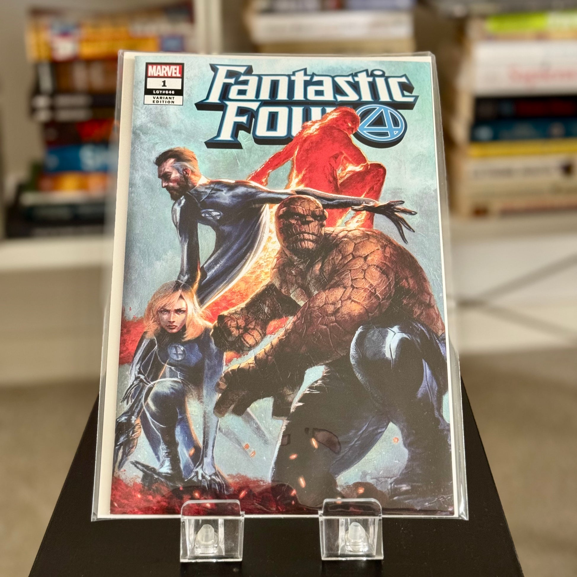 Fantastic Four #1 trade dress variant cover by Gabriele Dell’Otto (limited to 3000 copies)