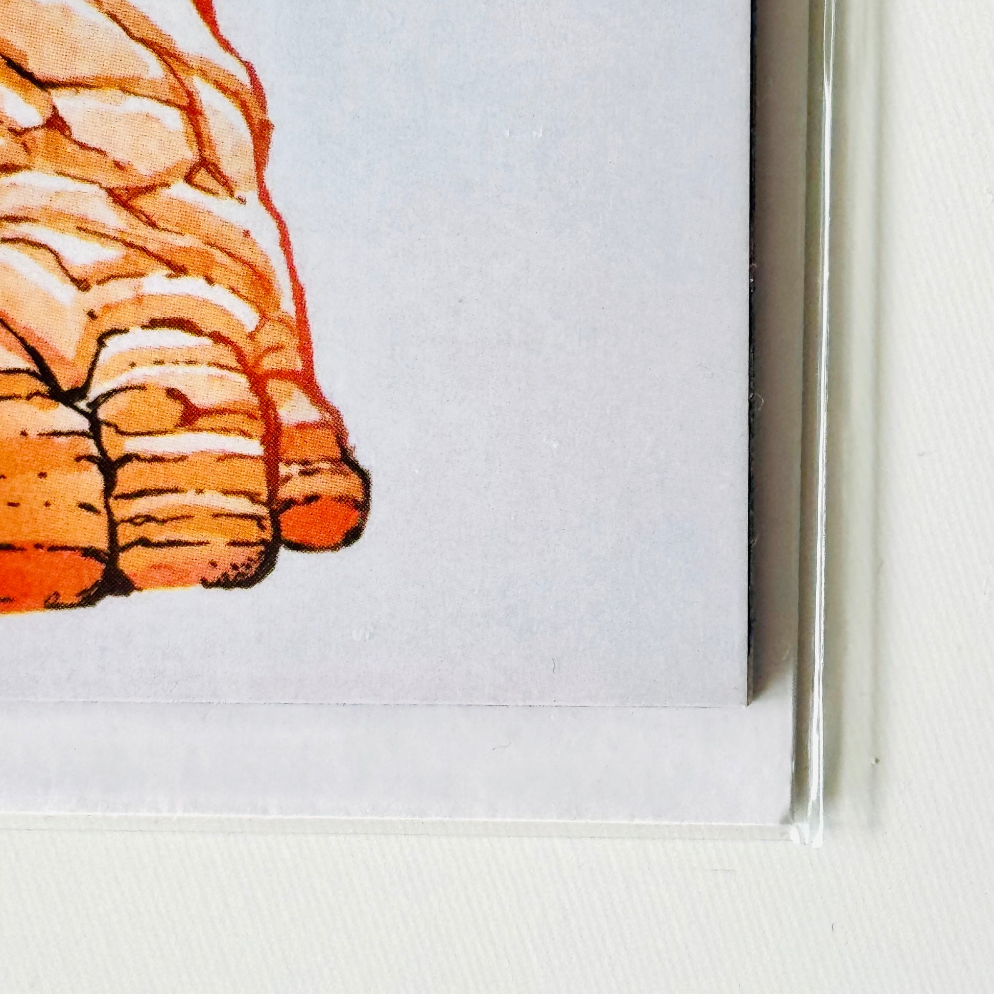 Bottom right corner close-up of Fantastic Four #1 Jerome Opeña 1:25 Marvel Variant