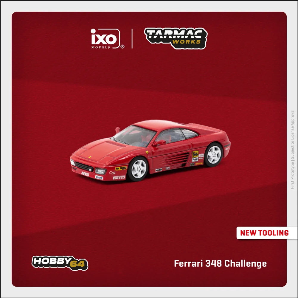 Brochure of Ferrari 348 Challenge Presentation 1:64 model car unboxed