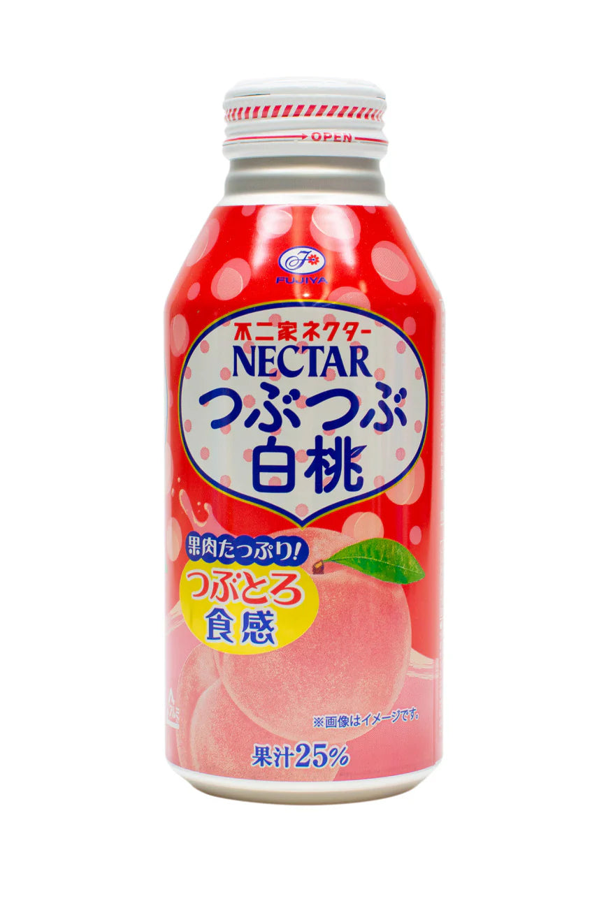 Fujiya TsubuTsubu Hakuto White Peach Nectar 380ml Can