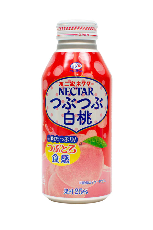 Fujiya TsubuTsubu Hakuto White Peach Nectar 380ml Can