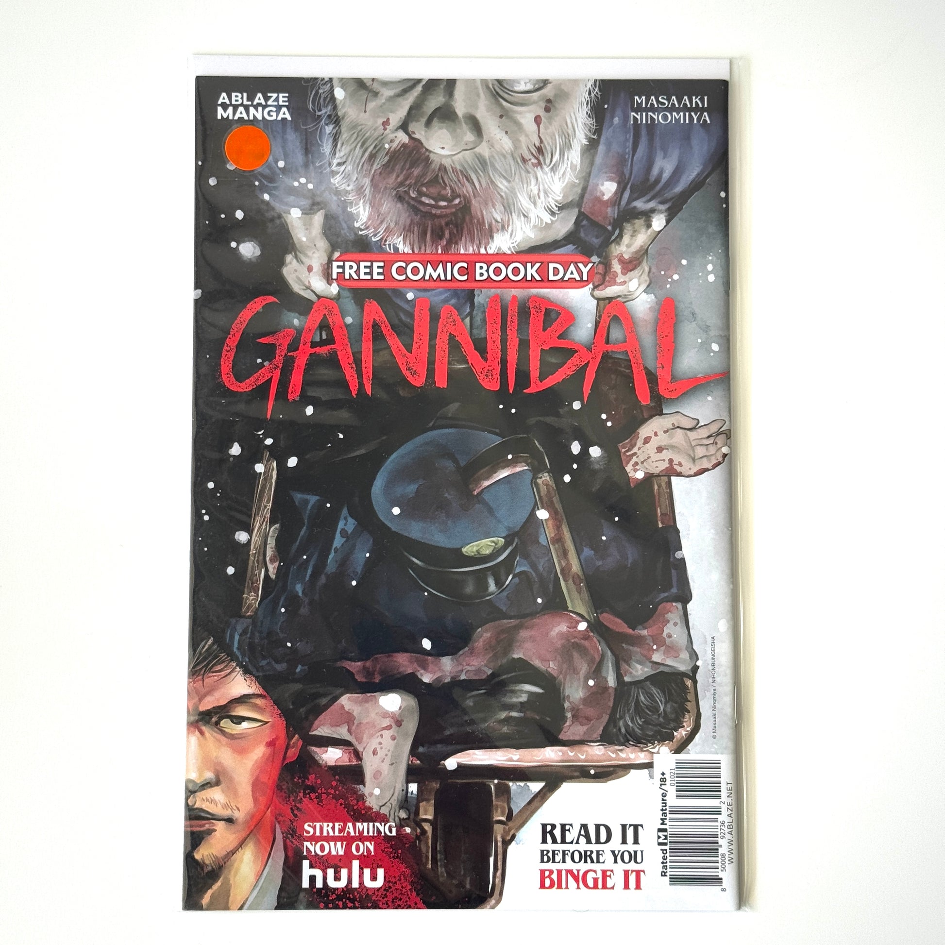 Cover of Gannibal #1 2024 Free Comic Book Day manga special by Ablaze Manga