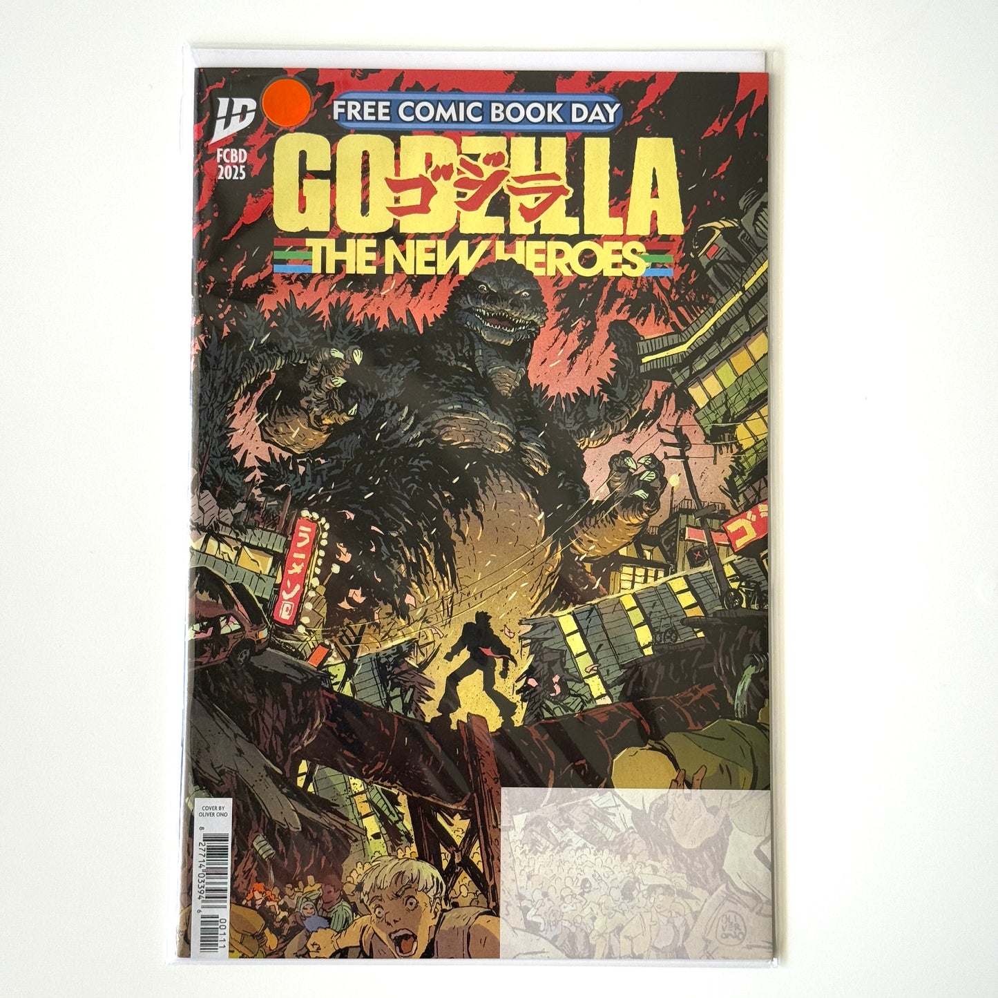 Cover of Godzilla: The New Heroes #1 2025 Free Comic Book Day IDW Publishing comic
