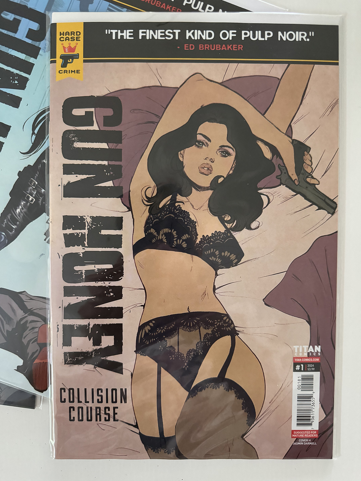 Front cover of Gun Honey Collision Course Issue #1, 2024.