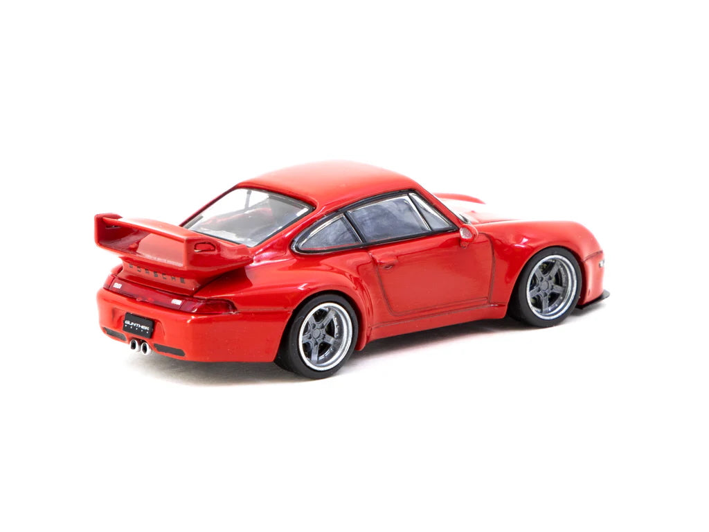 Side profile of Porsche 993 Remastered by Gunther Werks Red out of box