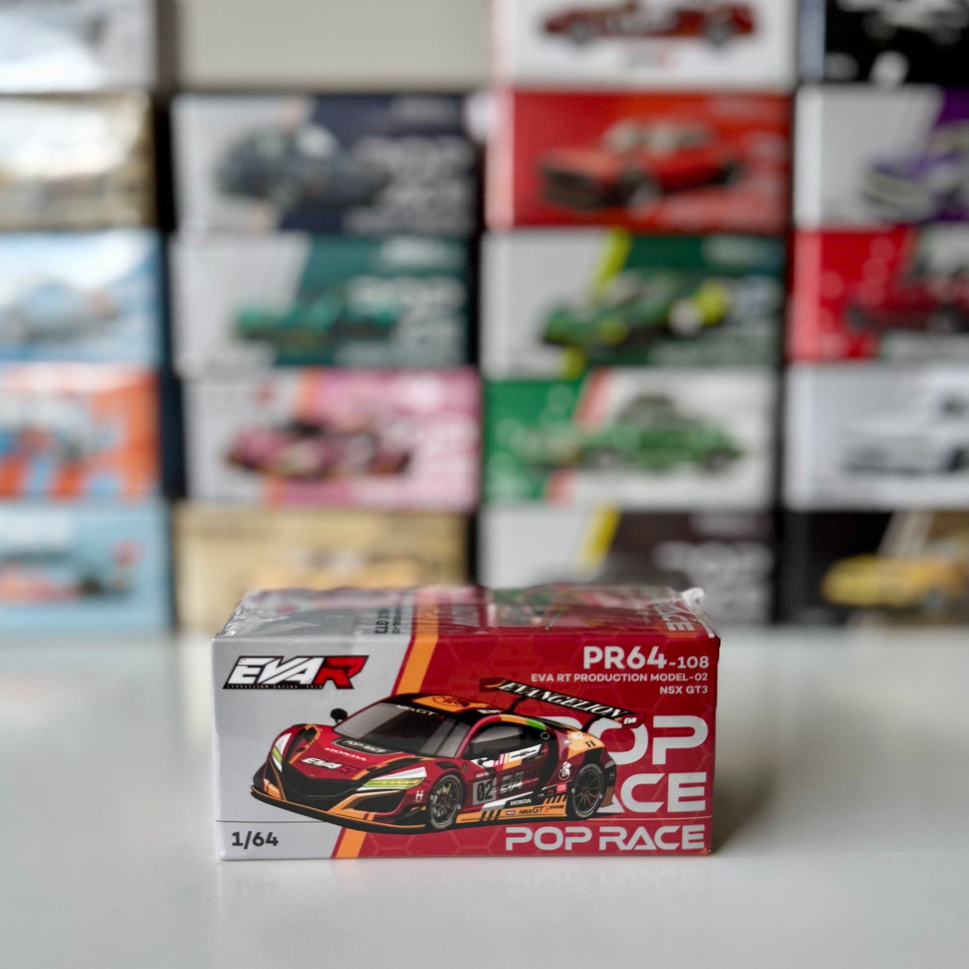 Front view of Honda NSX GT3 EVO EVA RT Production Model-02 by Pop Race