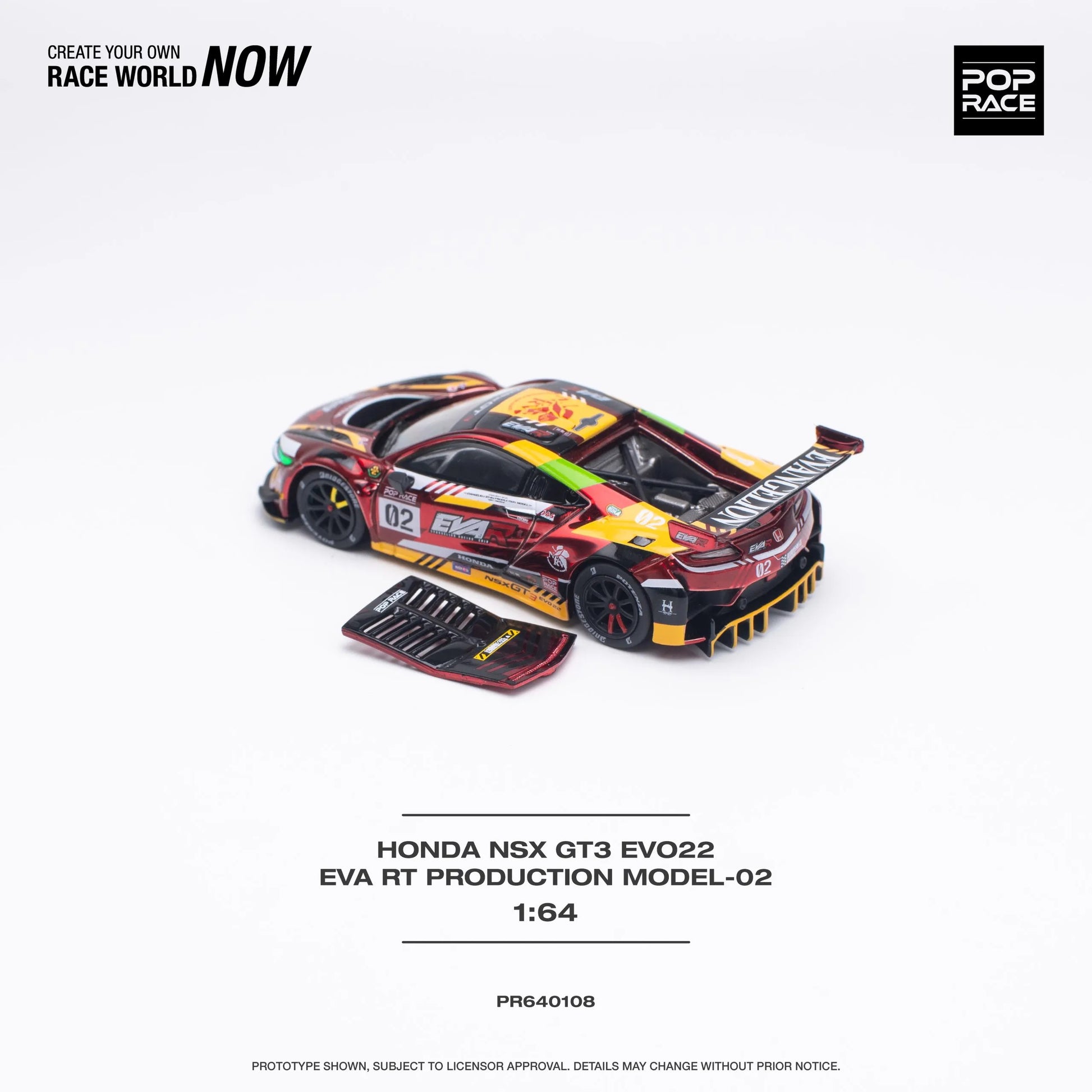Unboxed Honda NSX GT3 EVO EVA RT Production diecast model