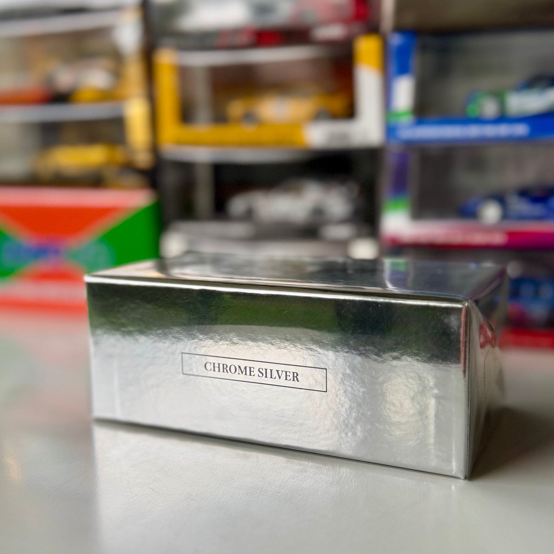 Packaging for INNO64 Ferrari F40 LBWK Chrome Silver Beijing Special Edition