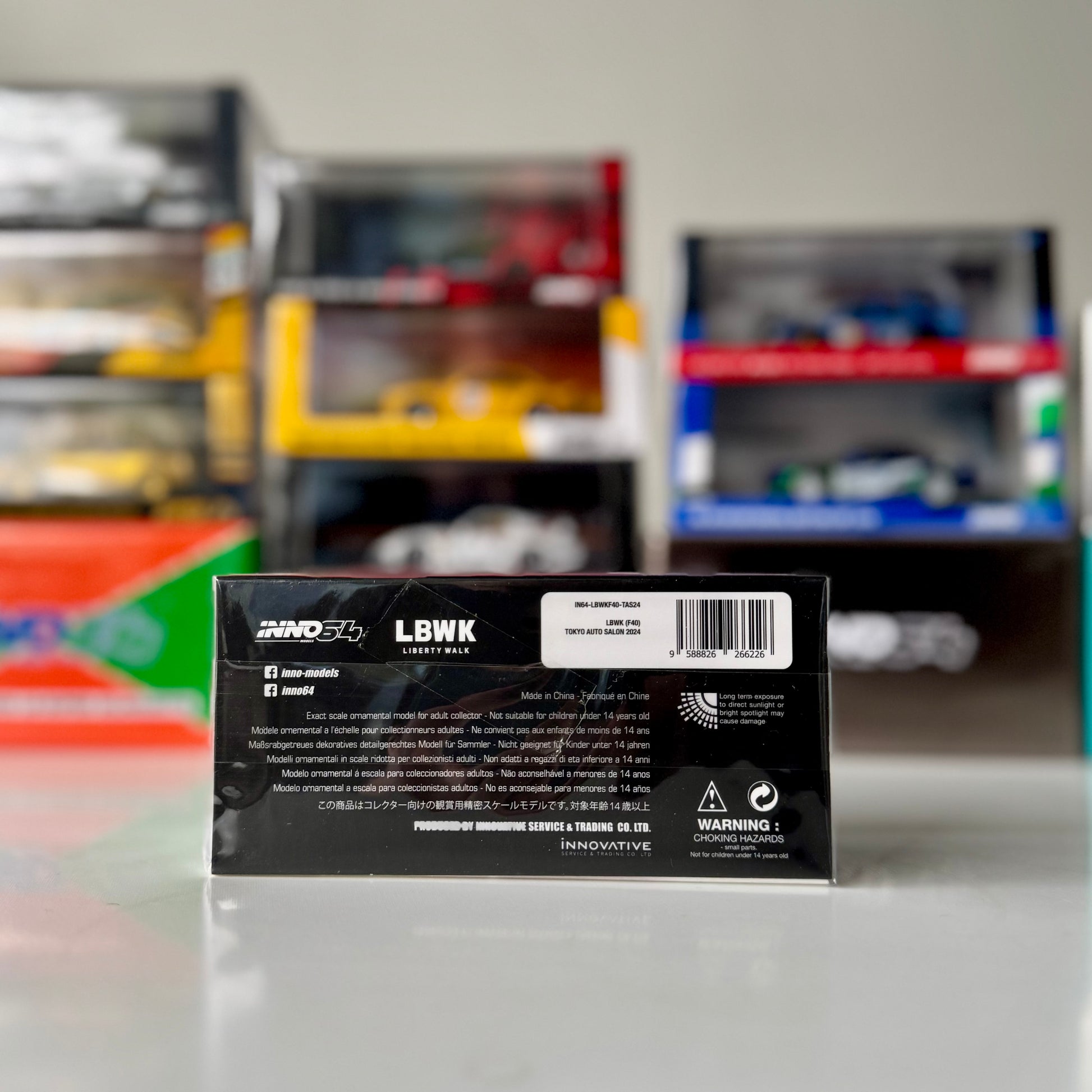 Back of Liberty Walk Ferrari F40 – INNO64 Tokyo Auto Salon 2024 edition