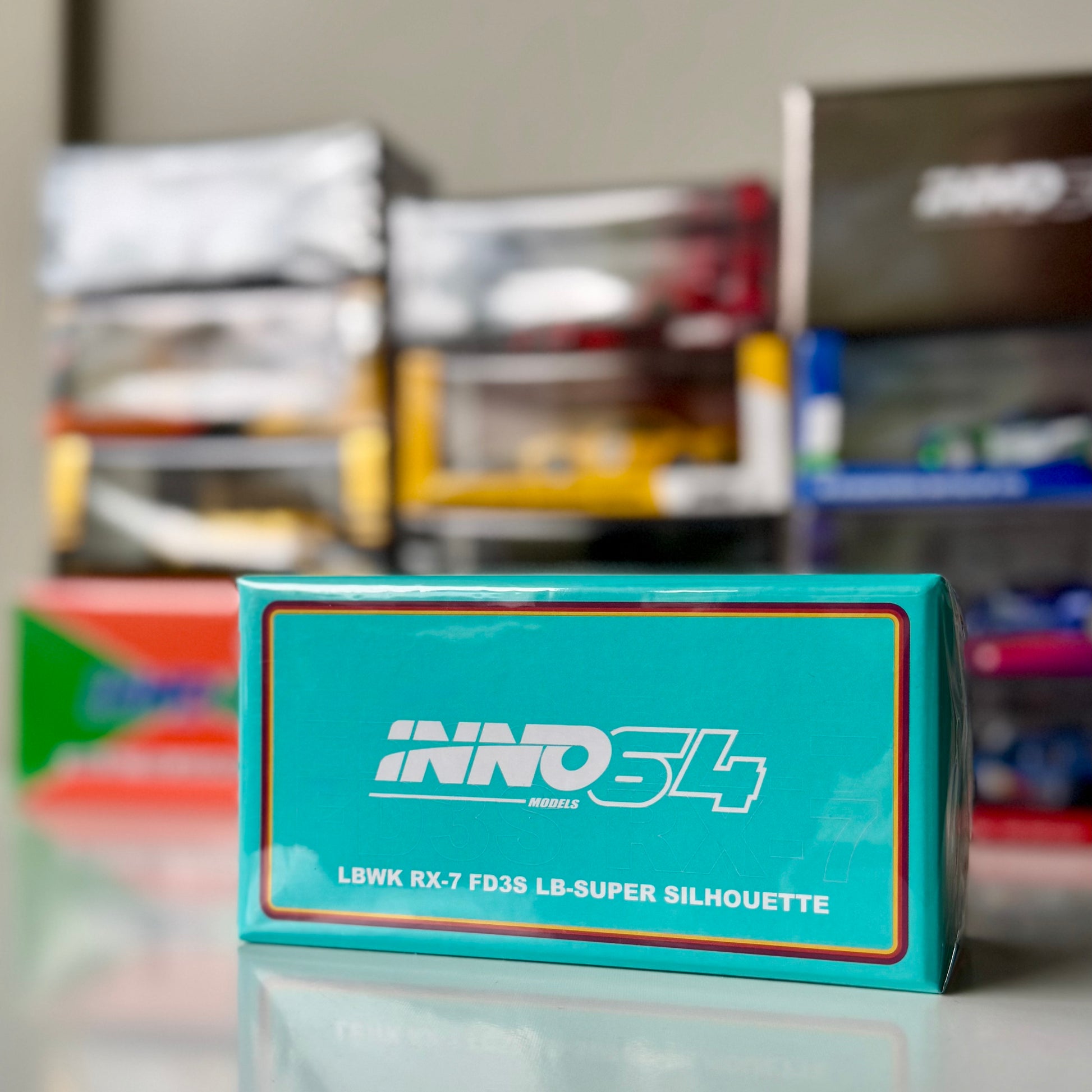 Packaging of INNO64 RX-7 LBWK Super Silhouette