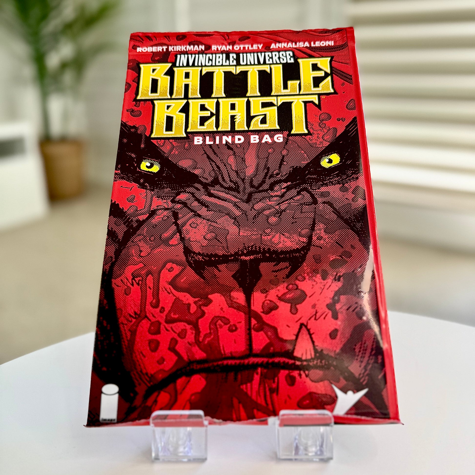Front view of sealed Invincible Battle Beast Blind Bag comic book