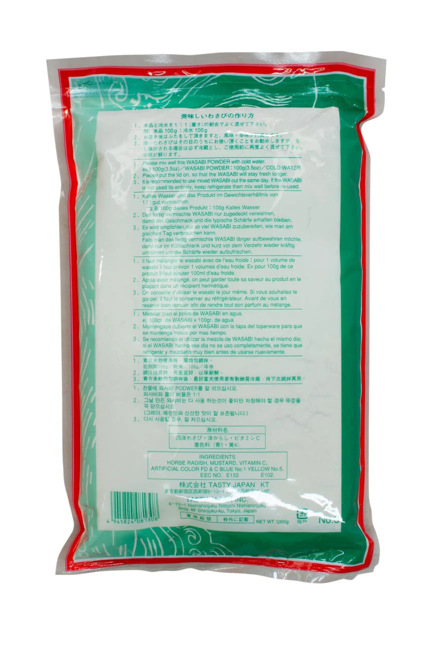 1kg bag of Kaneku extra hot wasabi powder