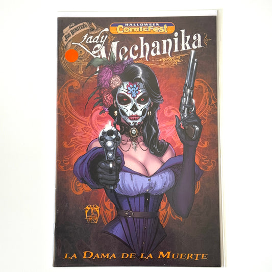 Lady Mechanika Halloween ComicFest comic cover by Joe Benitez
