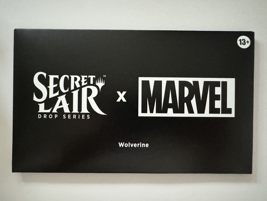 Magic: The Gathering Marvel Secret Lair 2024 Wolverine card, non-foil edition, showcasing detailed artwork and card design.