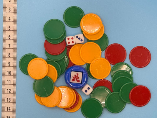 Comparison showing compact Mahjong chip size