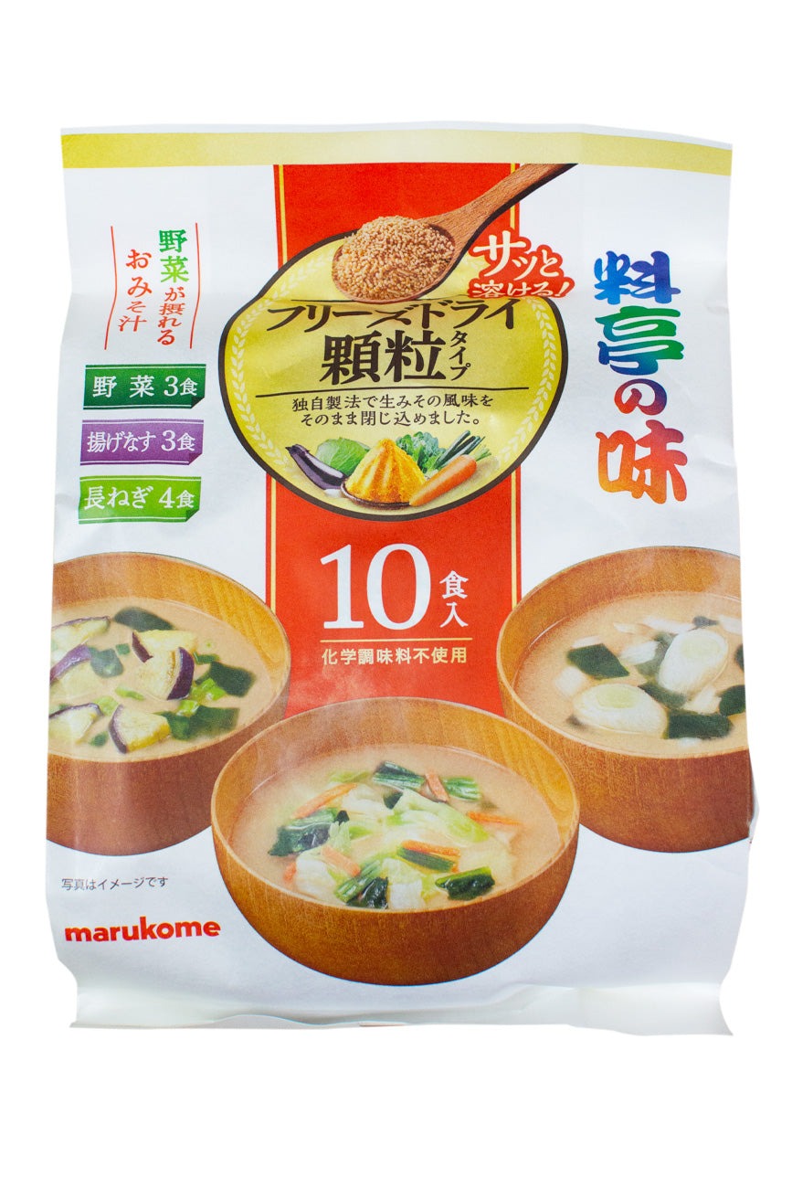 Marukome Ryotei no Aji assorted miso soup 79g pack