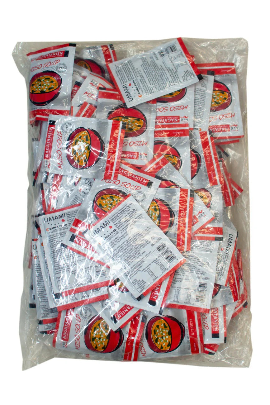 Nagatanien instant miso soup 100 satchels box back