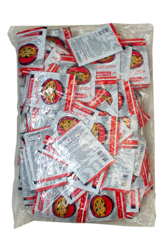 Nagatanien instant miso soup 100 satchels box back
