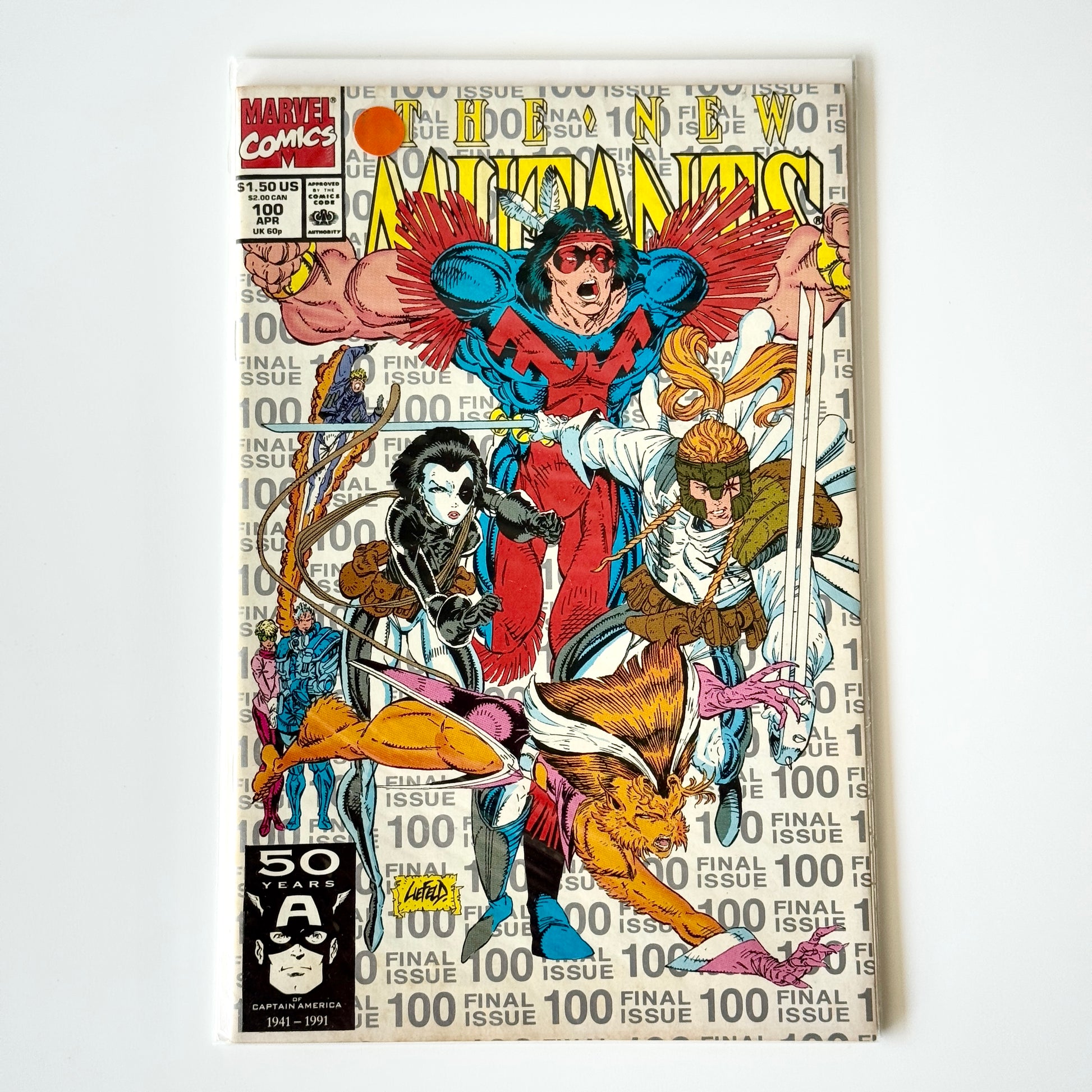 The New Mutants #100 (1991) Third Printing – Marvel Comics key issue