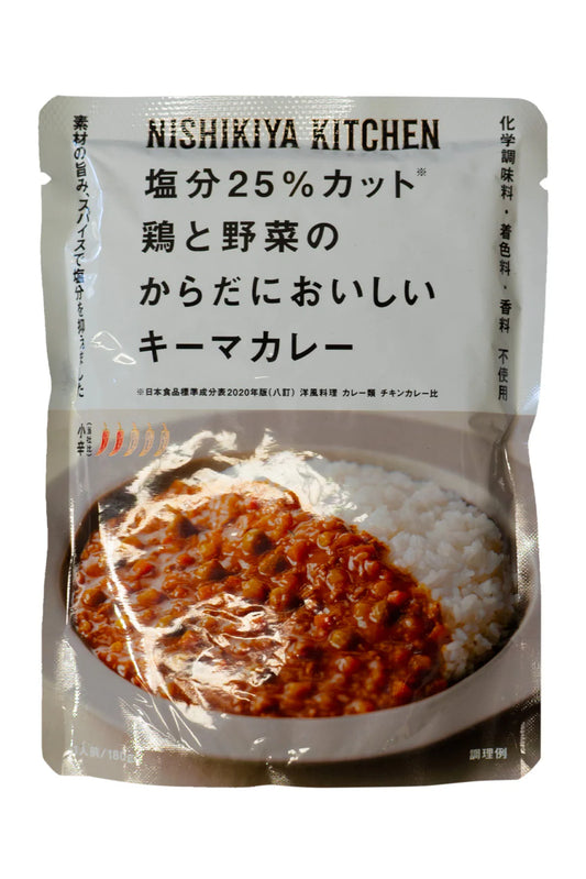 Nishikiya pouch of chicken and vegetable keema curry 180g
