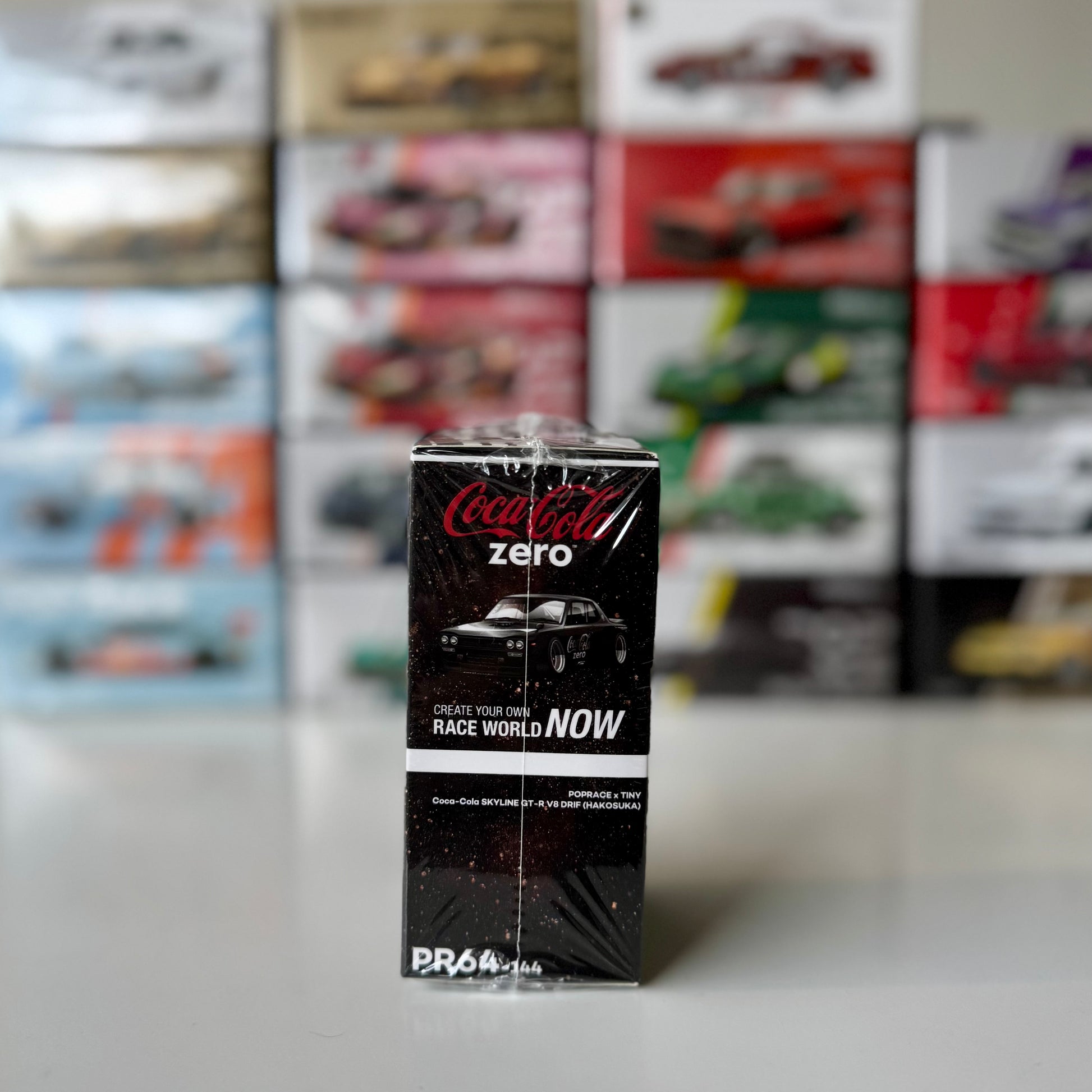 Rear view of Hakosuka Skyline GT-R V8 Coca-Cola edition by Pop Race and TINY
