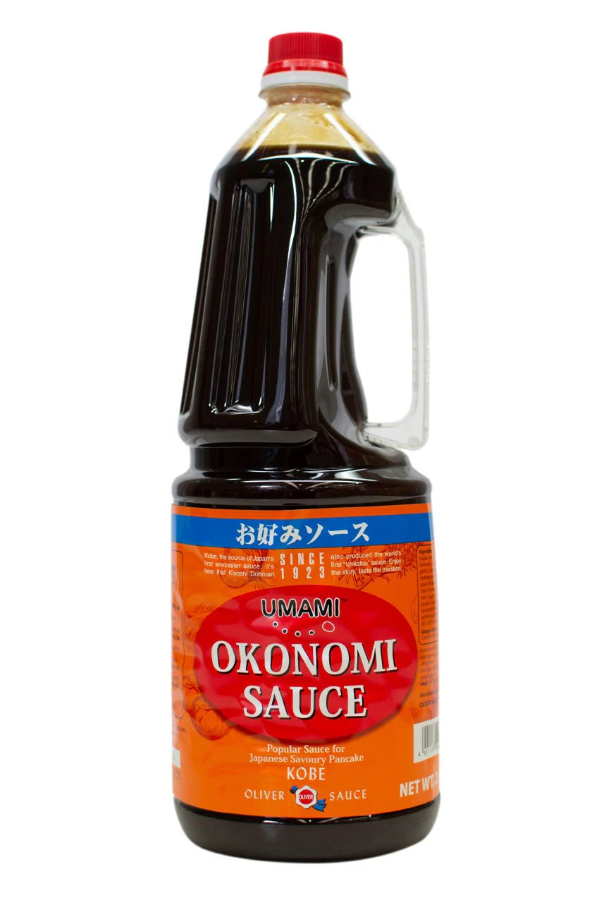 Large bottle of Oliver UMAMI okonomiyaki sauce 2.1kg