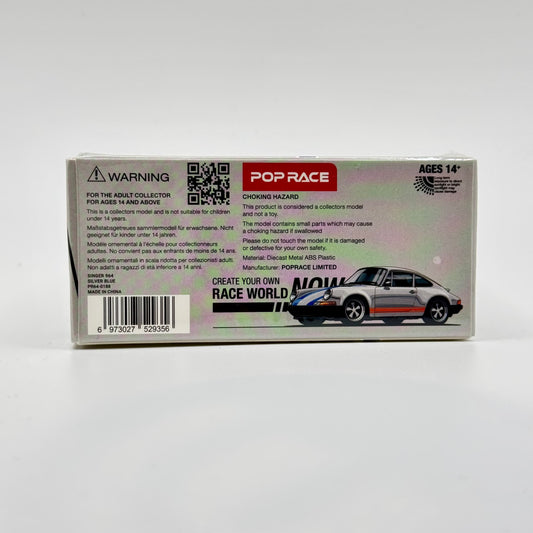 Pop Race Singer 964 diecast model packaging rear detail