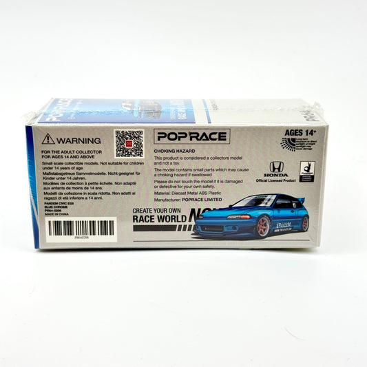 Pandem Civic EG6 diecast model packaging rear view